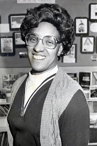 black and white picture of a black teacher